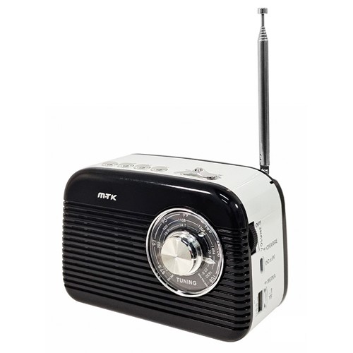 RADIO M-TK TR9437 NEGRO/BLANCO
